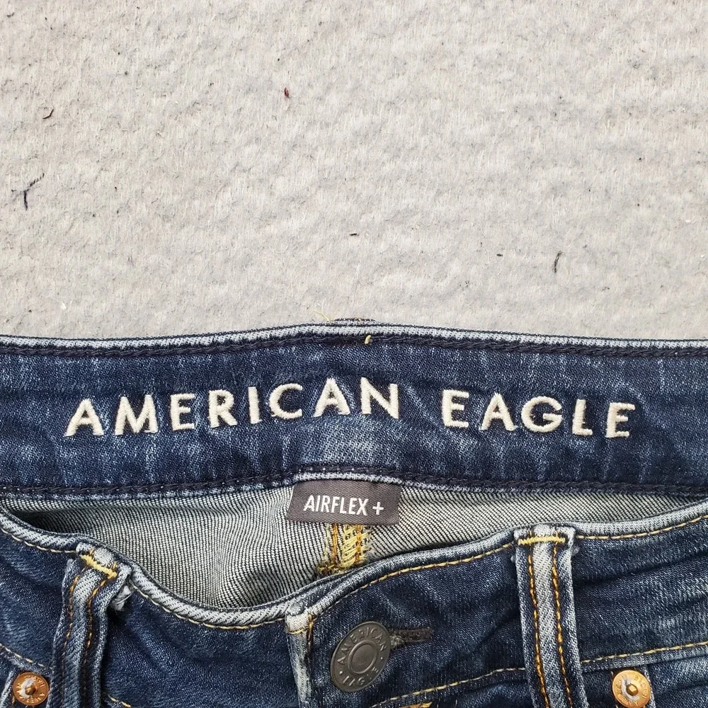 American Eagle Airflex+ Jeans Mens 30x32 Blue Denim Straight Leg Athletic Fit